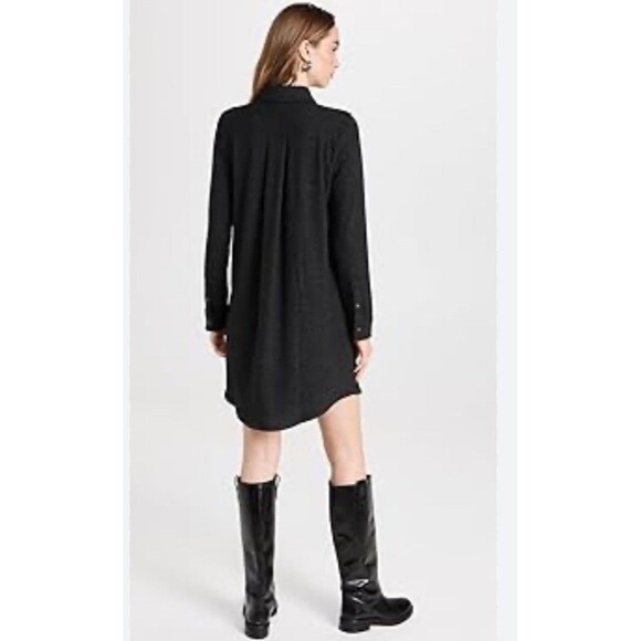 Faherty Black Long Sleeve Dress - Picture 3 of 12